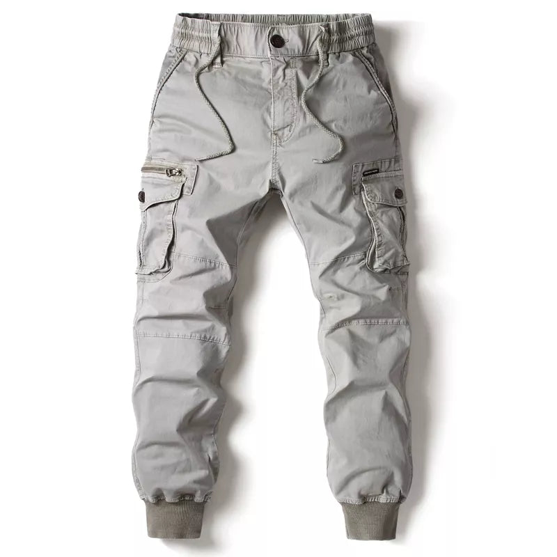 Herren Cargo-Jogginghosen mit taktischem Design und elastischer Taille - tapered Passform, verstellbarer Kordelzug Modeberg Bern