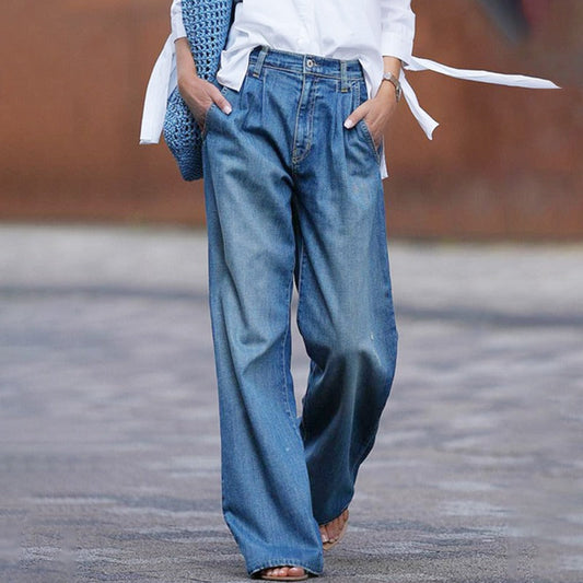 High-Waisted Comfortable Wide-Leg Jeans Modeberg Bern