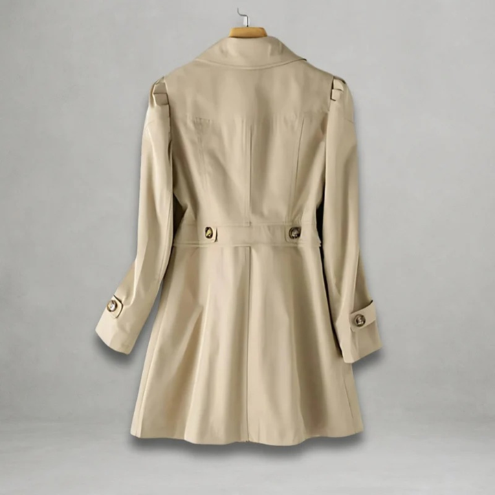 Trench Coat with Statement Collar and Button Front Modeberg Bern