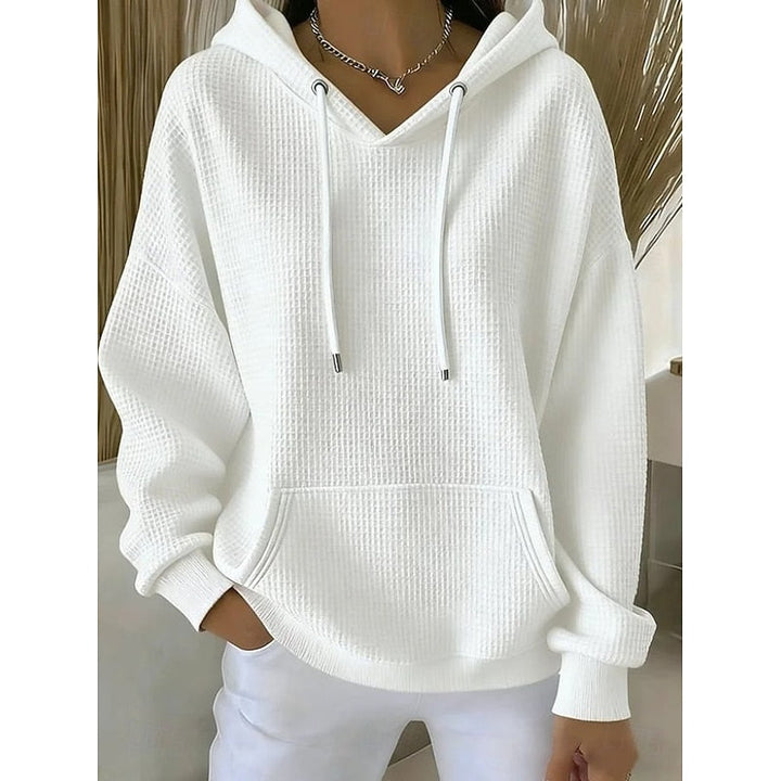 Textured Drawstring Hoodie Modeberg Bern