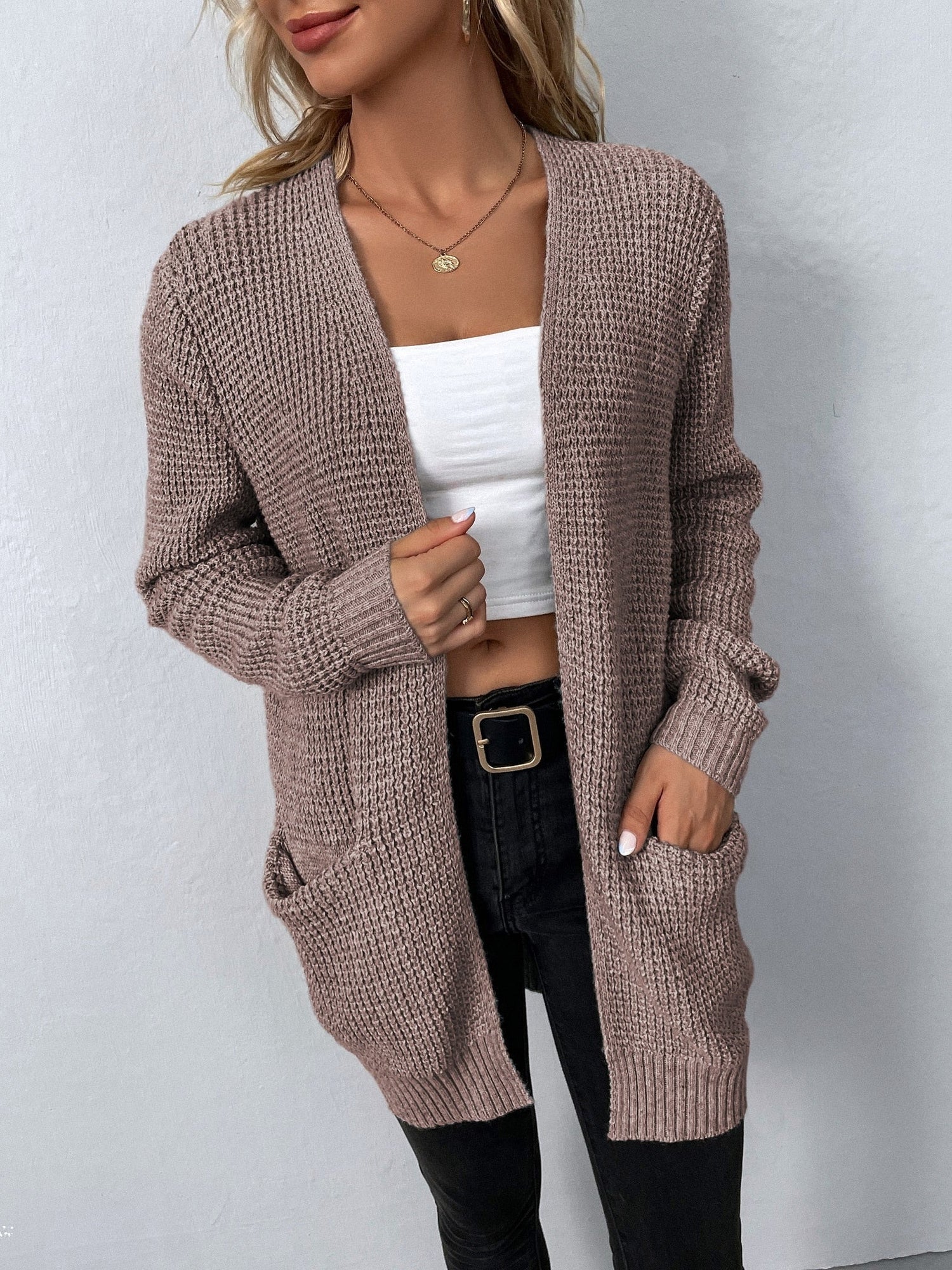 Georgia | Women’s Relaxed Fit Open Front Cardigan Modeberg Bern