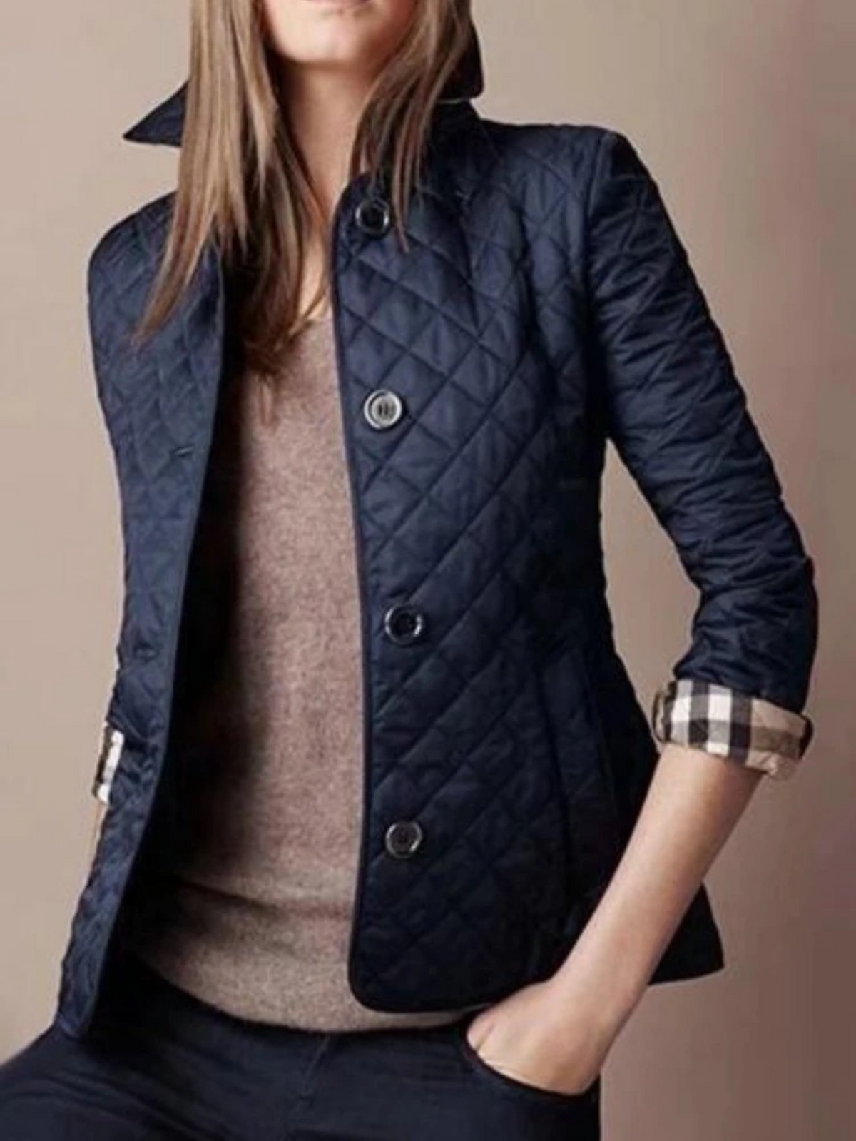 Lightweight Quilted Snap Jacket Modeberg Bern