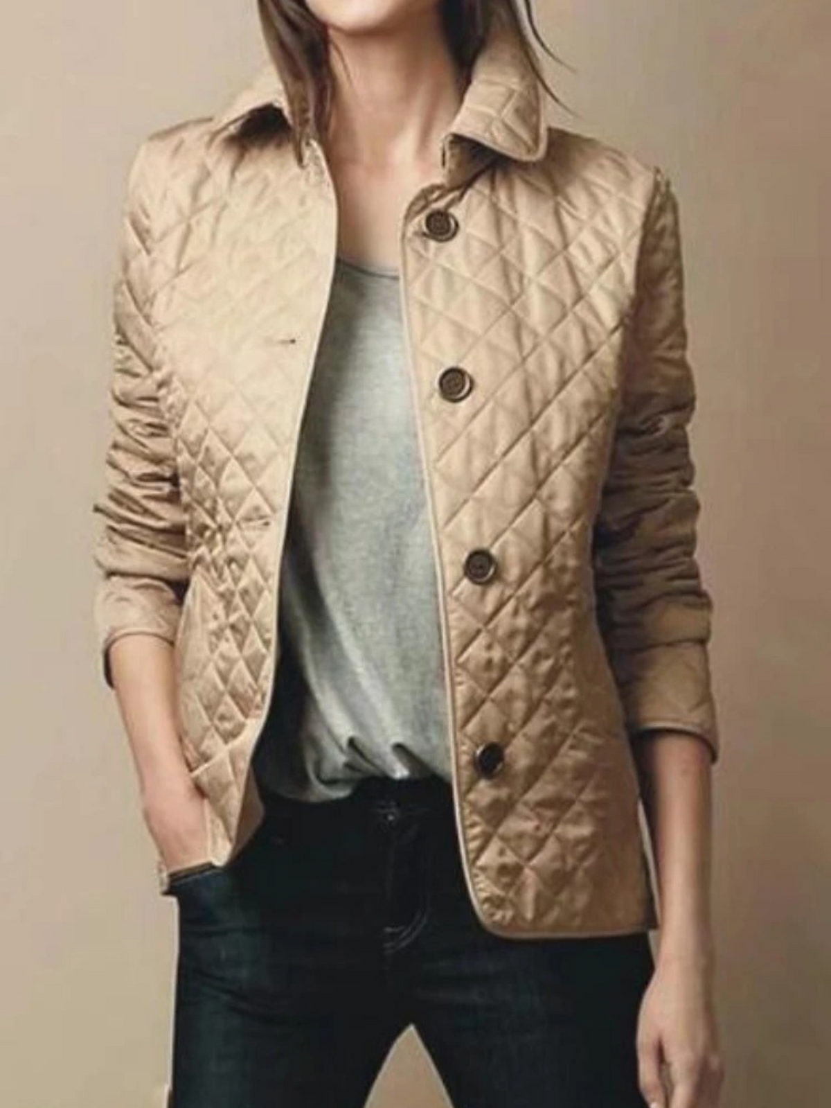 Lightweight Quilted Snap Jacket Modeberg Bern