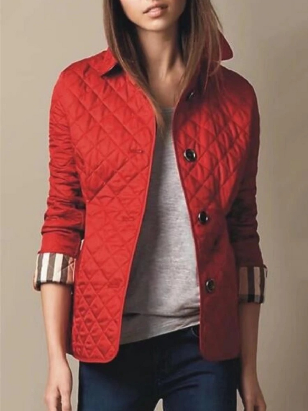 Lightweight Quilted Snap Jacket Modeberg Bern