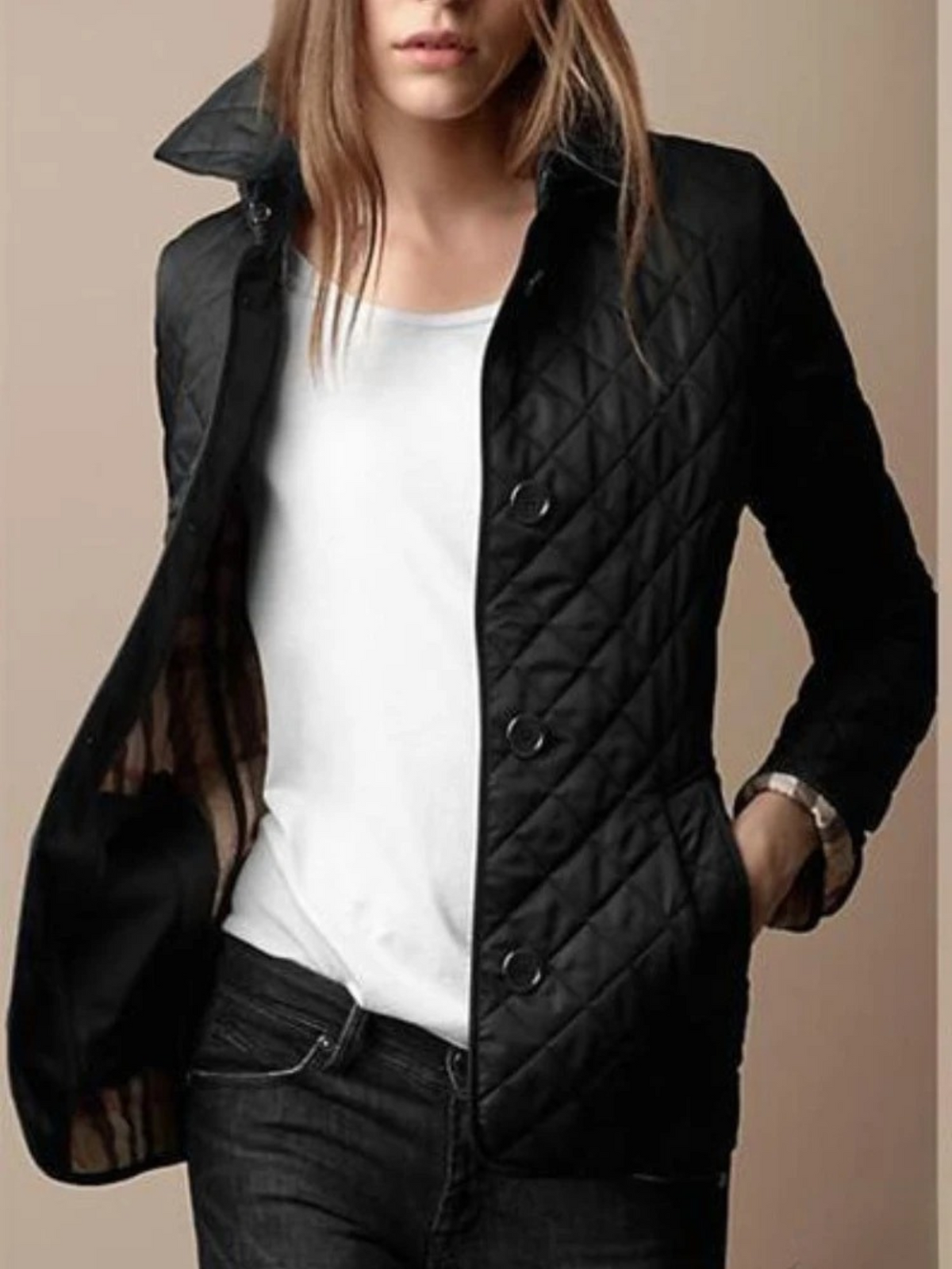 Lightweight Quilted Snap Jacket Modeberg Bern