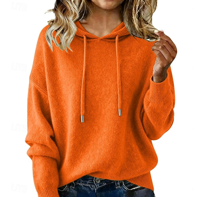 Relaxed Hooded Knit Jumper Modeberg Bern