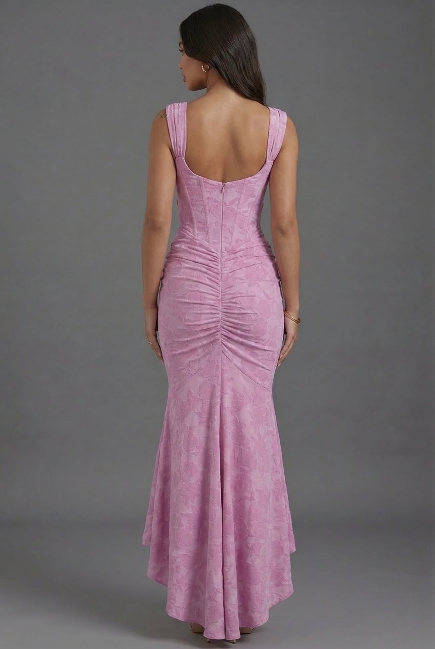 Corset Ruched Wedding Guest Maxi Dress Modeberg Bern