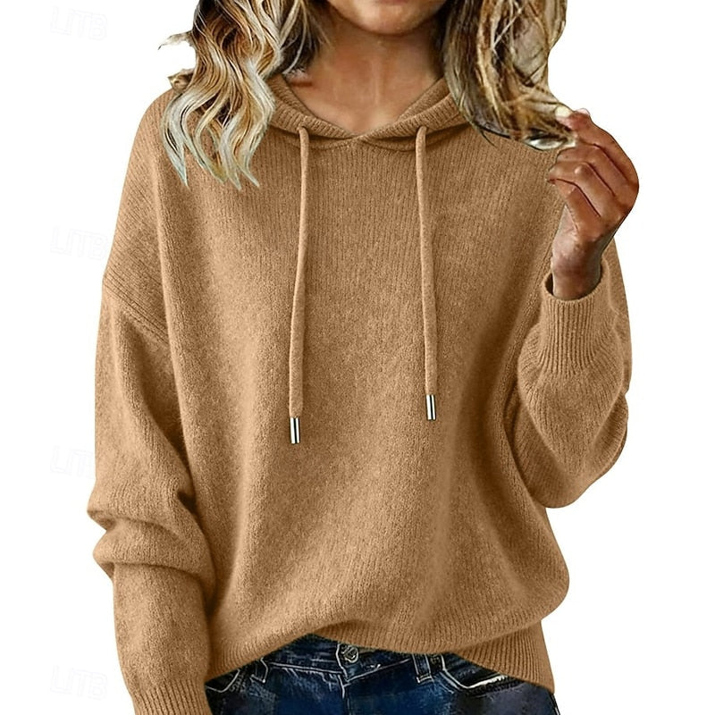Relaxed Hooded Knit Jumper Modeberg Bern
