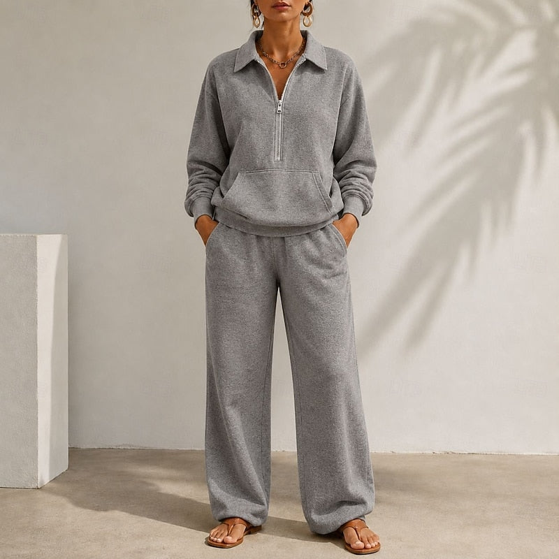 Relaxed Zip-Collar Co-Ord Set Modeberg Bern