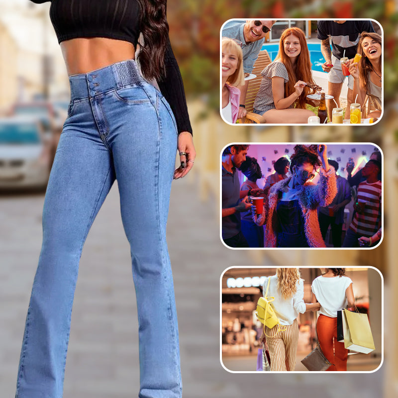 Flaryn™ High-Waist Schlagjeans Modeberg Bern