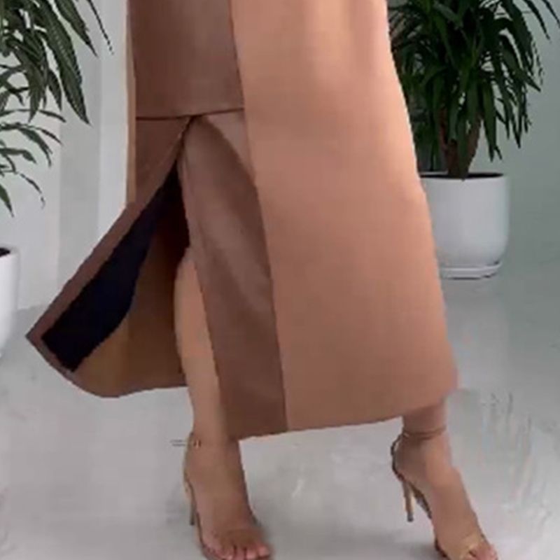 Dralvina™ Patchwork Kleid mit Taschen Modeberg Bern