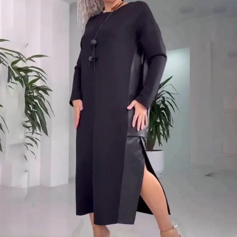 Dralvina™ Patchwork Kleid mit Taschen Modeberg Bern