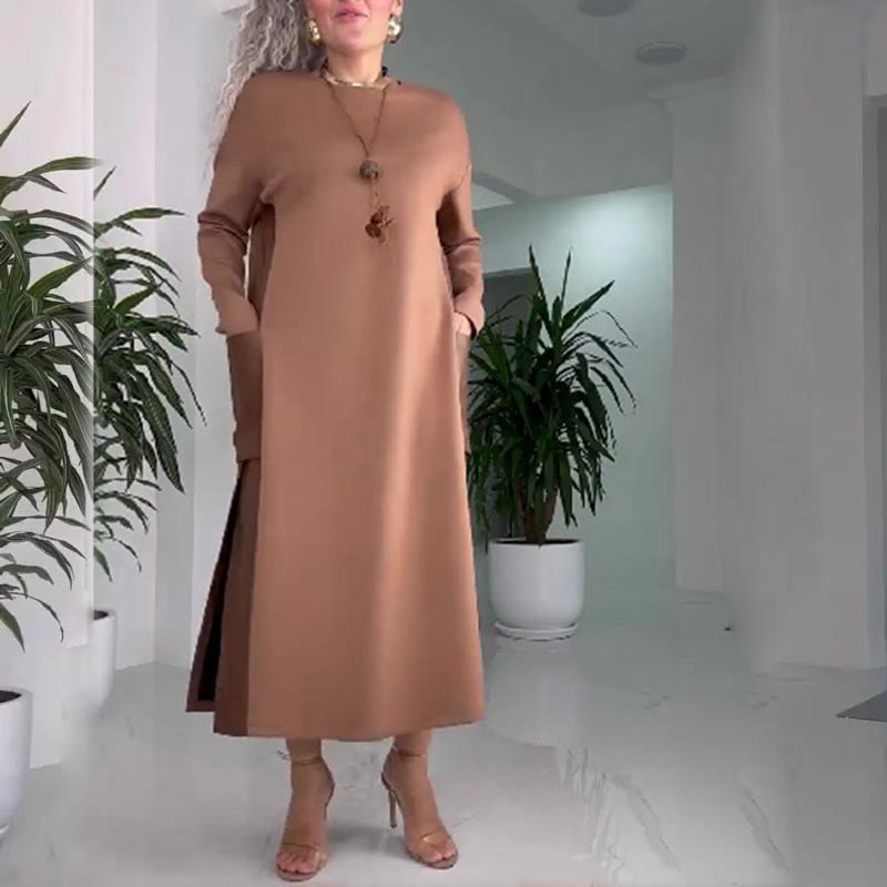 Dralvina™ Patchwork Kleid mit Taschen Modeberg Bern