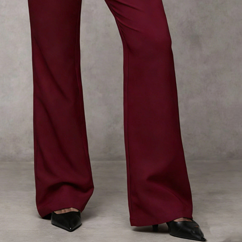 Wide-Leg High Waist Flared Trousers Modeberg Bern