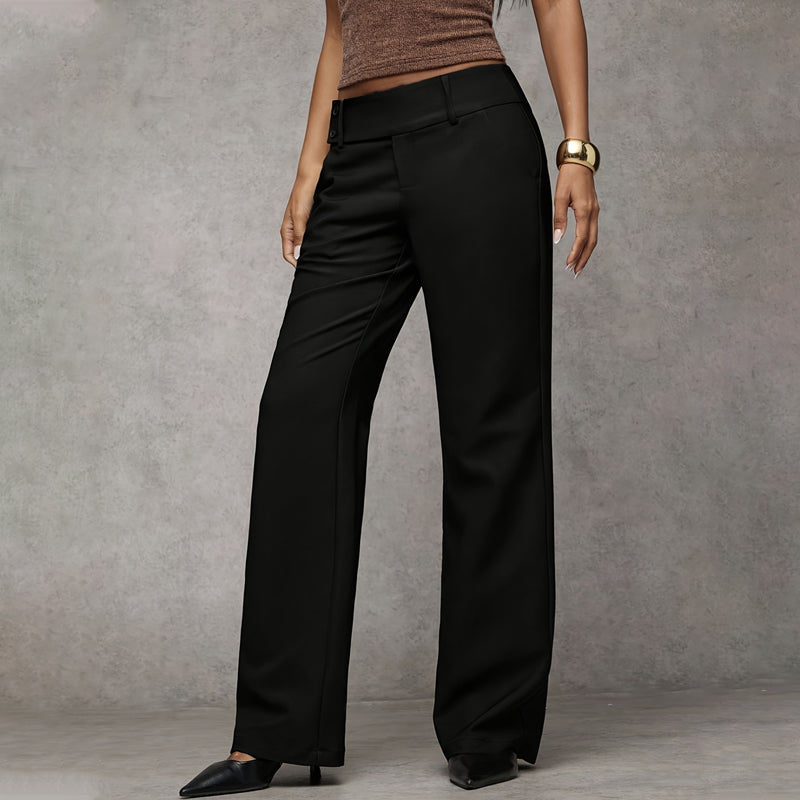 Wide-Leg High Waist Flared Trousers Modeberg Bern