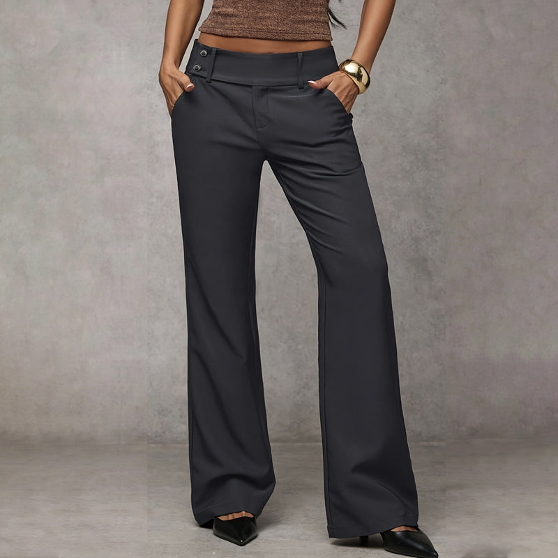 Wide-Leg High Waist Flared Trousers Modeberg Bern