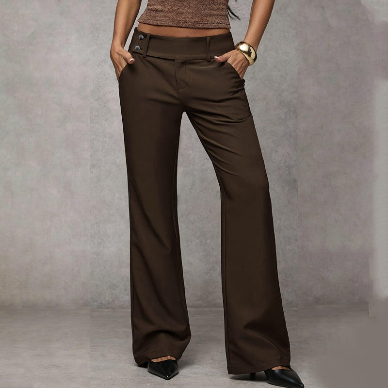 Wide-Leg High Waist Flared Trousers Modeberg Bern