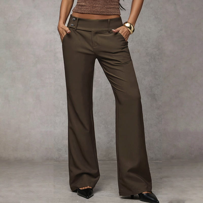 Wide-Leg High Waist Flared Trousers Modeberg Bern