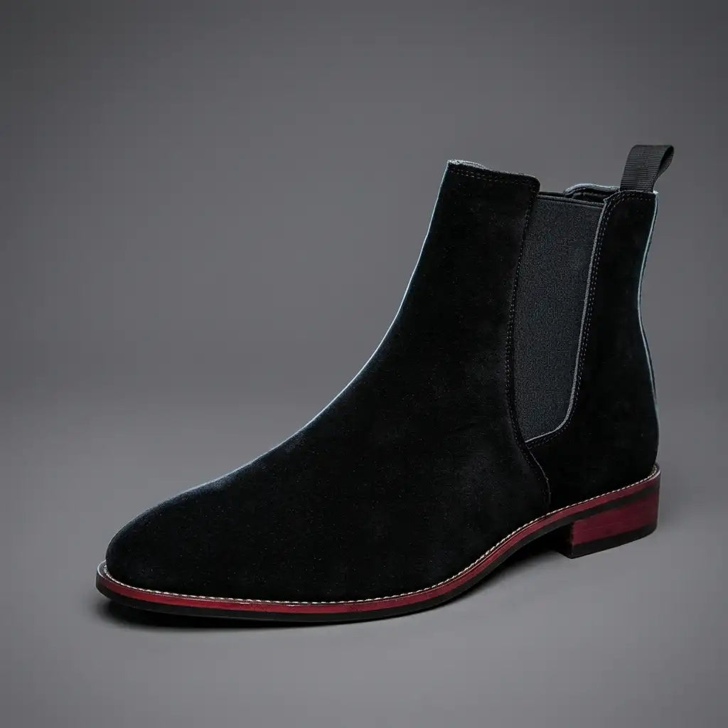 Suede Chelsea Boots with Elastic Side Panels Modeberg Bern