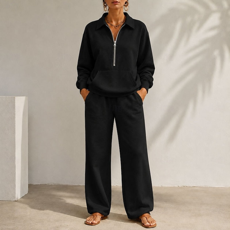 Relaxed Zip-Collar Co-Ord Set Modeberg Bern