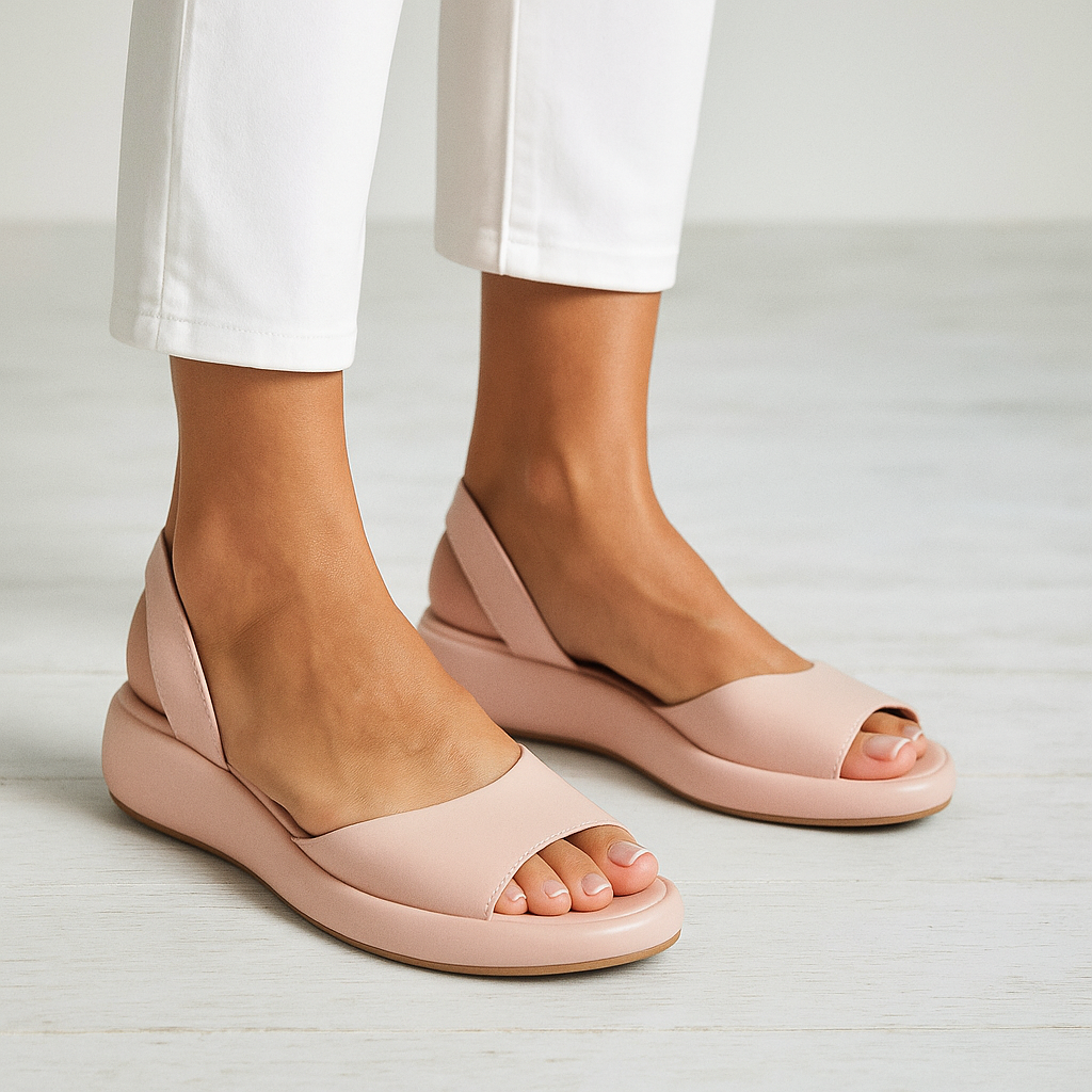 Open-Toe Slingback Flat Sandals Modeberg Bern