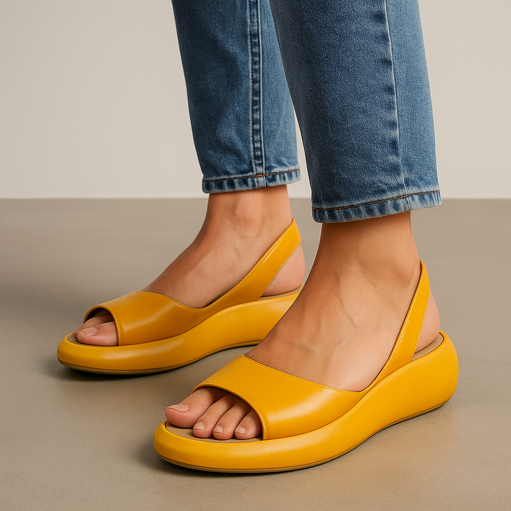 Open-Toe Slingback Flat Sandals Modeberg Bern