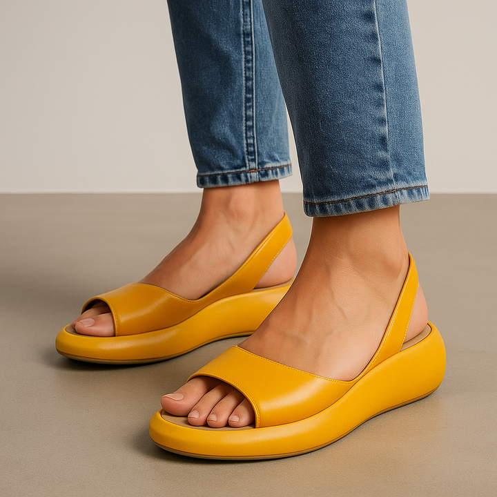 Open-Toe Slingback Flat Sandals Modeberg Bern