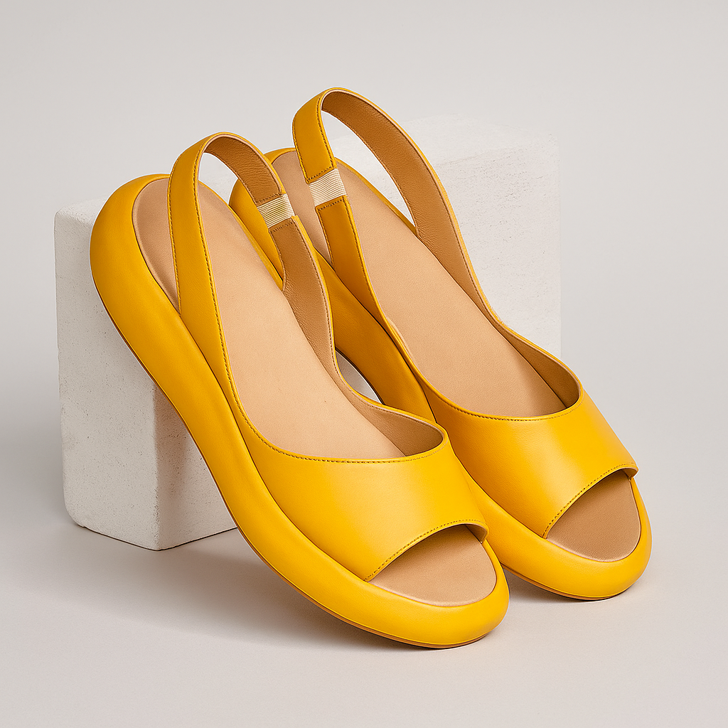 Open-Toe Slingback Flat Sandals Modeberg Bern