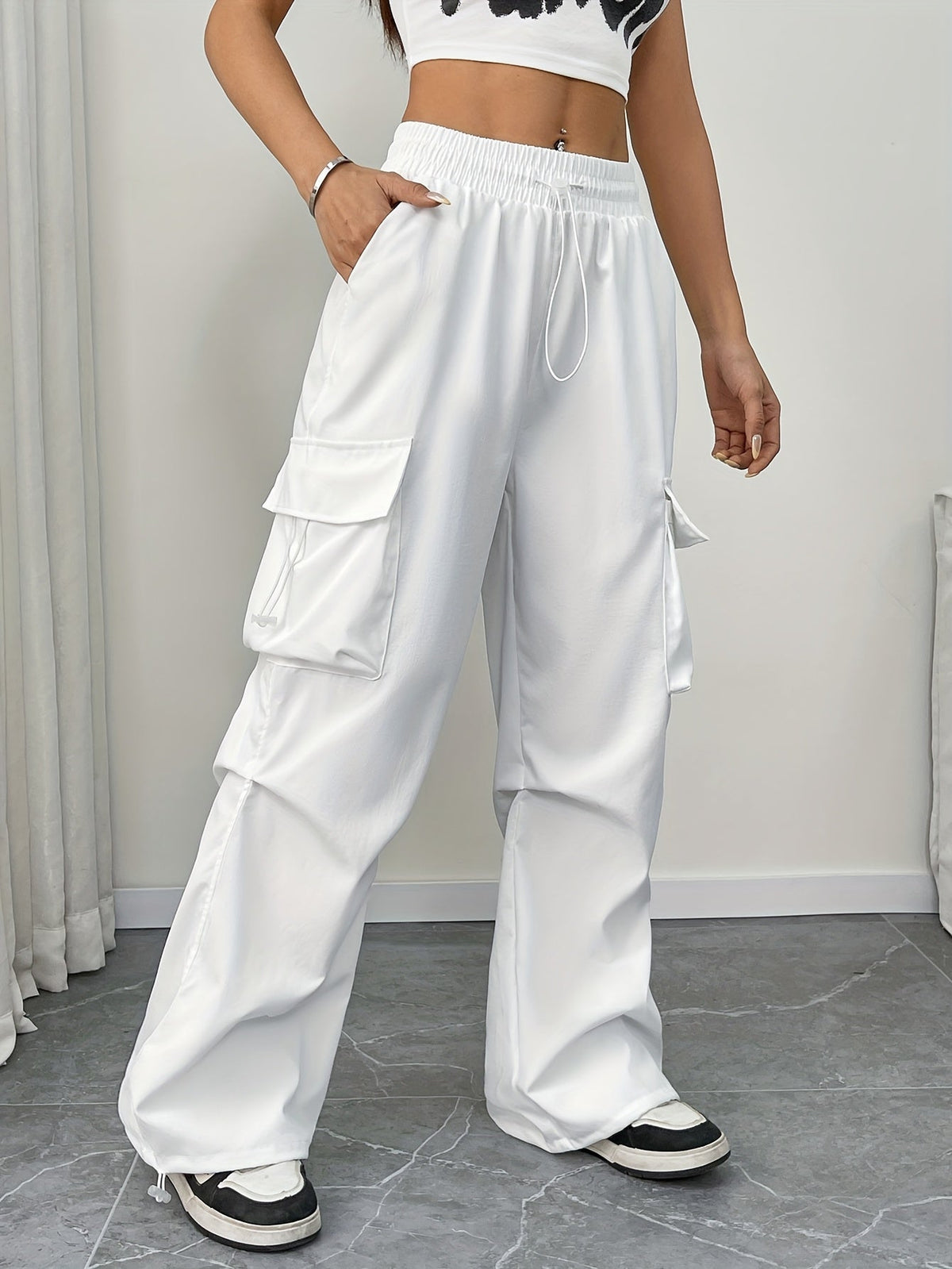 Wide-Leg Cargo Pocket Trousers Modeberg Bern