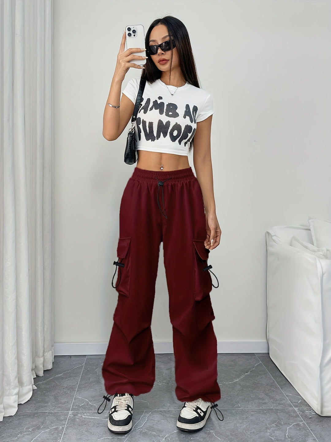 Wide-Leg Cargo Pocket Trousers Modeberg Bern