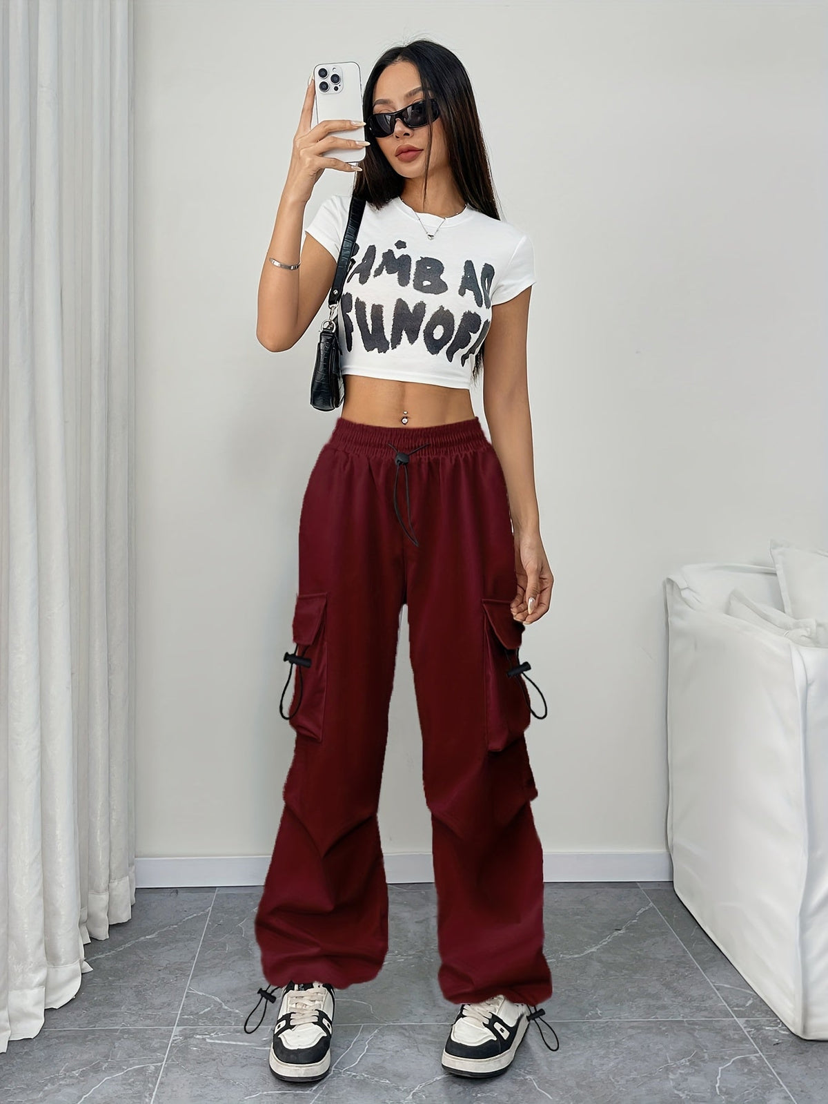 Wide-Leg Cargo Pocket Trousers Modeberg Bern
