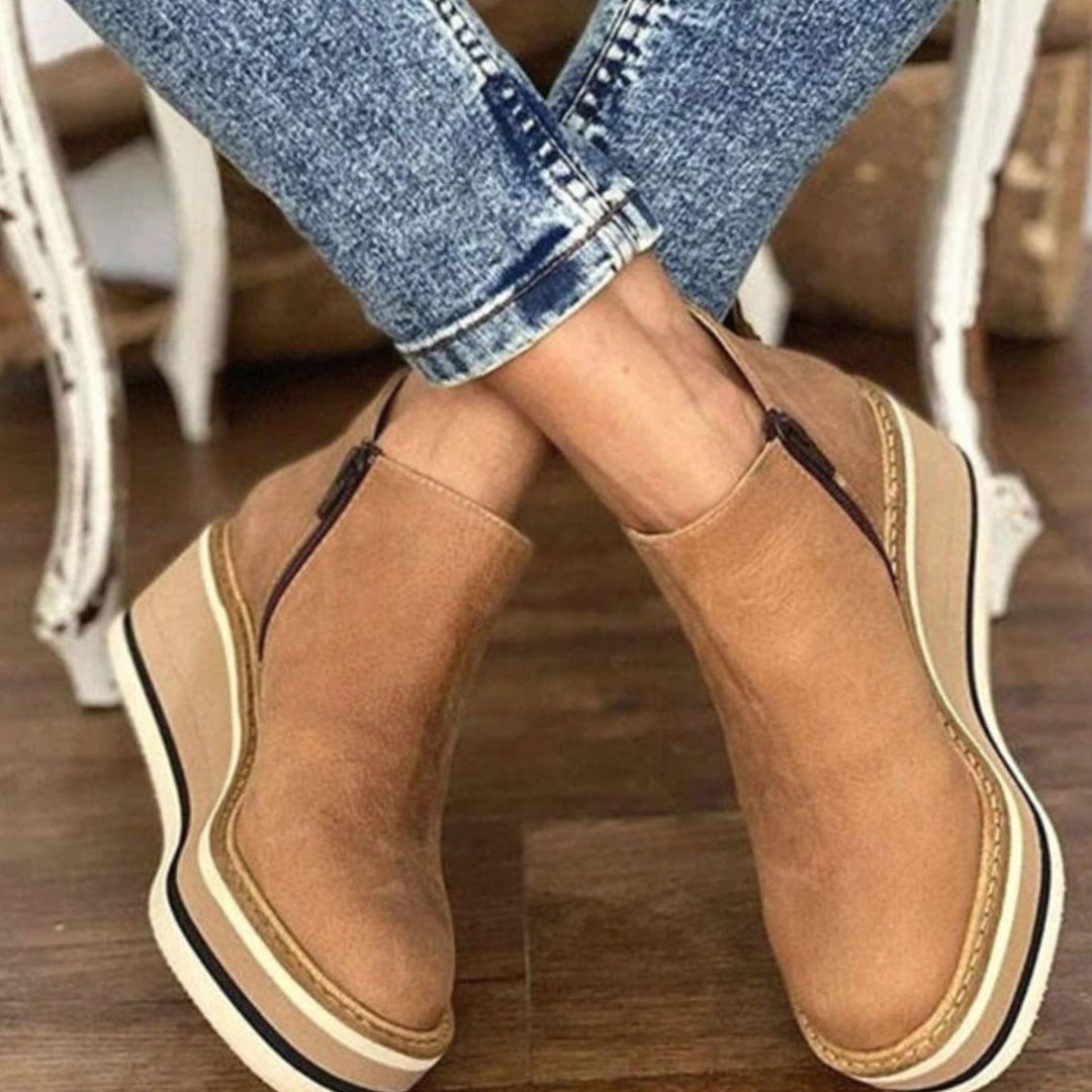 Platform Wedge Chelsea Ankle Boots for Women Modeberg Bern
