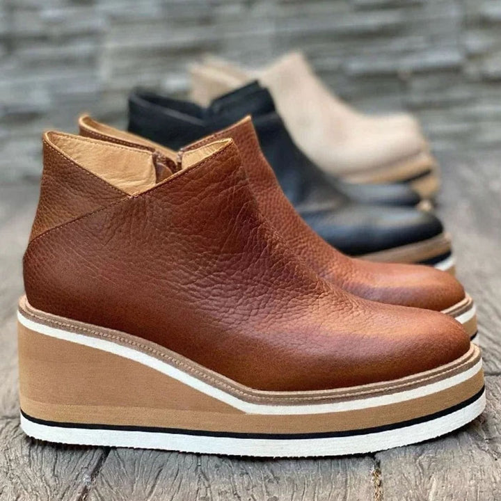 Platform Wedge Chelsea Ankle Boots for Women Modeberg Bern