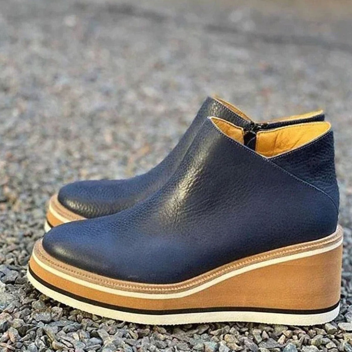 Platform Wedge Chelsea Ankle Boots for Women Modeberg Bern