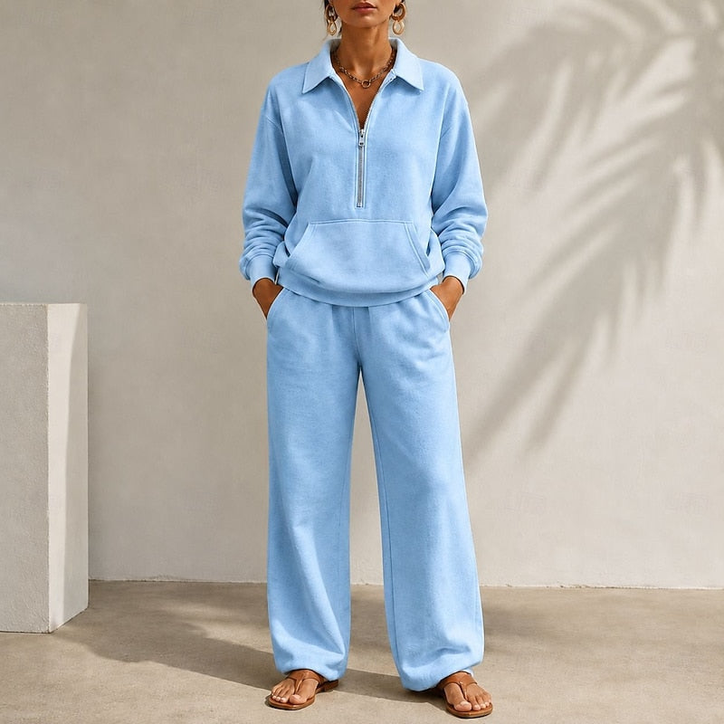Relaxed Zip-Collar Co-Ord Set Modeberg Bern