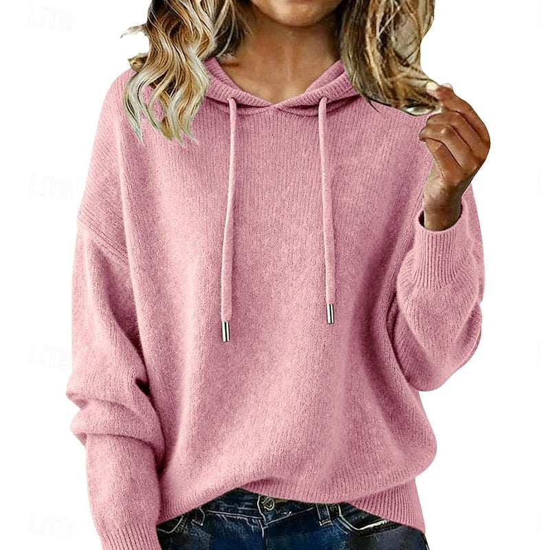 Relaxed Hooded Knit Jumper Modeberg Bern