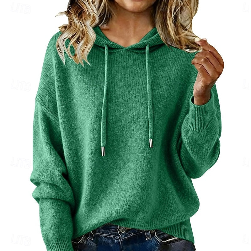 Relaxed Hooded Knit Jumper Modeberg Bern